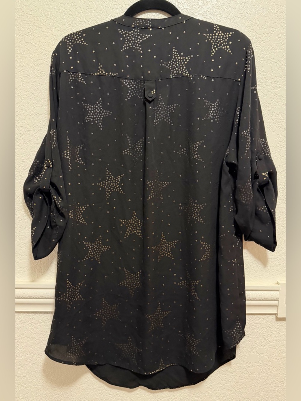 Torrid Harper Georgette Star Print Blouse ✨ - Picture 7 of 8
